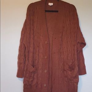 LuLaRoe Lucille cardigan in rust, size M